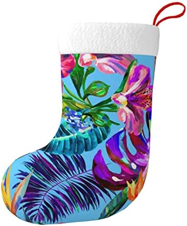 Аугенски Божиќни чорапи на островот Цветни летни летни двострани камиони што висат чорапи