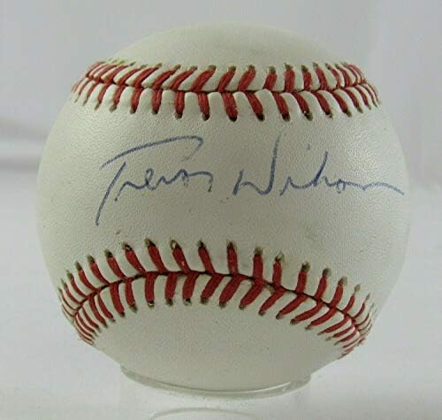 Тревор Вилсон потпиша автоматски автограм Бејзбол Б107 - автограмирани бејзбол