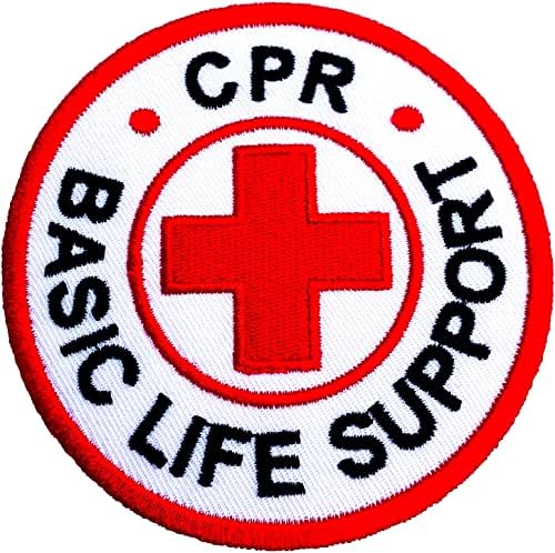 CPR основна лепенка за поддршка на животна печатено железо на значка / 3 инчи Applike DIY