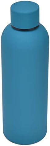 Вакуумска чаша Topincn, 500 ml преносна изолација од шише со вода за канцеларија за сина боја на отворено