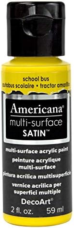 Декоарт Американа мулти-површина сатенска акрилна боја, 2-унца, училишен автобус