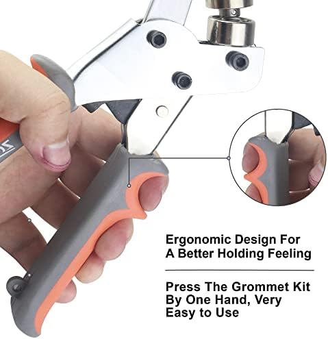 Zonglan Grommet алатка комплет клешти комплет за очила за притискање на пакети за пробивање на машината за ракави, како што