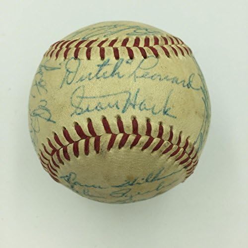 1955 Тимот на Чикаго Кобс потпиша Бејзбол на Националната лига Ерни Бенкс ЈСА Коа - Автограмирани бејзбол