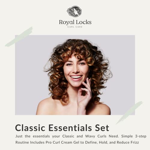 Кралските брави Curl Care Classic Essentials и Curl Rescue Clean Curls Shampoo, Clatch Cashenter и Pro Curl Cream Gel со кондиционер