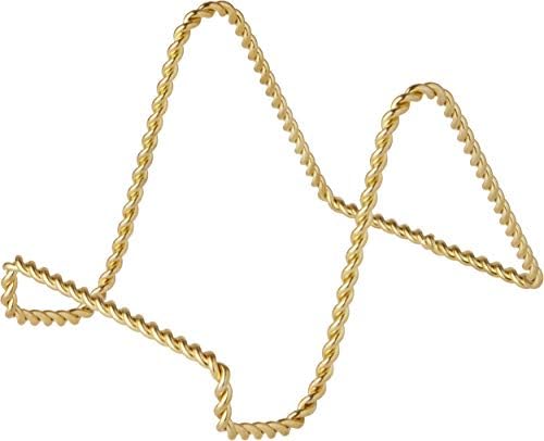 Затегната жица со жица од златниот тон на Бард, 3 H x 3 W x 4 D, пакет од 12