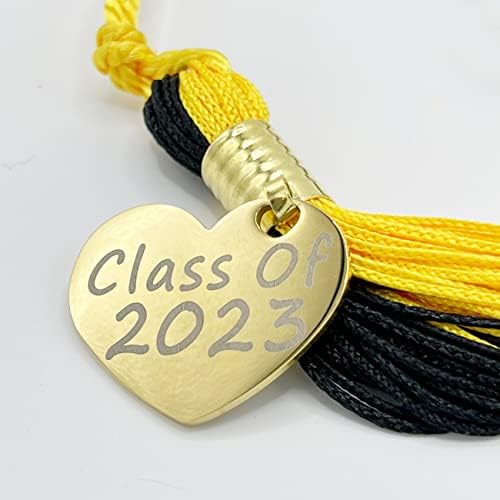 2023 Дипломирање Тасел со златни шарми и приврзок за клуч （двојна употреба）, 2023 година со двојна бојата за дипломирање на