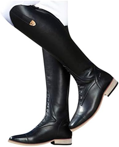 Чизми од Xudanell за жени возачи чизми колено високи чипкани станови кожа лежерни зашилени пети облечени дами чевли Мујер чизми