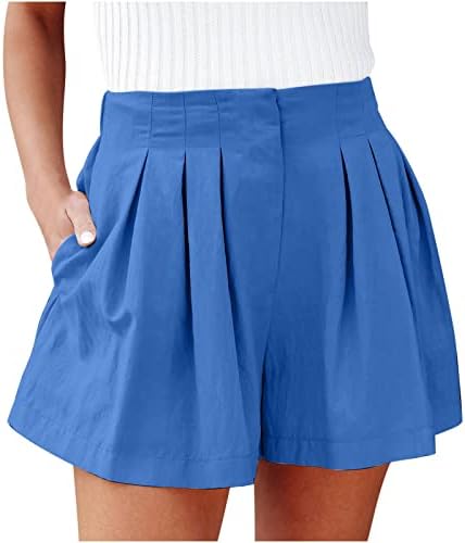 Shortsенгаго шорцеви за жени женски џемпери лабави еластични панталони за блиц на половината