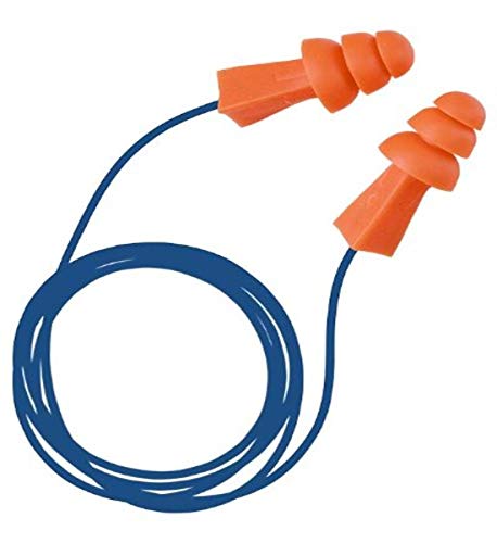 Tasco 9010 Tri-Grip претходно обликувани уши, NRR = 27, кабел во торби, портокал