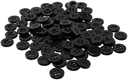 Копче за црна смола со црна смола од 100 парчиња