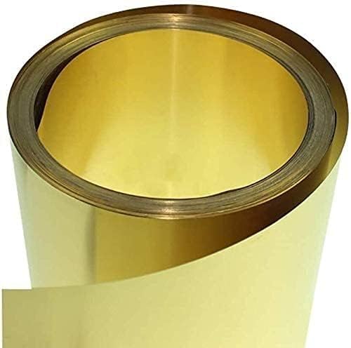 Месинг плоча од месинг чиста бакарна листока фолија H62 метал метал тенок лист лента за фолија Shim 200mm/7.87inchx1000mm/39.