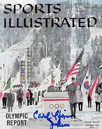 Керол Хајс Џенкинс со автограм 3х5 Фото Мини Спортови илустрирани насловни-Автограмирани Олимписки Списанија