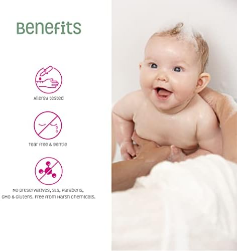 Кондиционер за бебиња на природата и detangler, формулиран за проблем и чувствителна кожа, без сулфат или вештачки мириси, лаванда