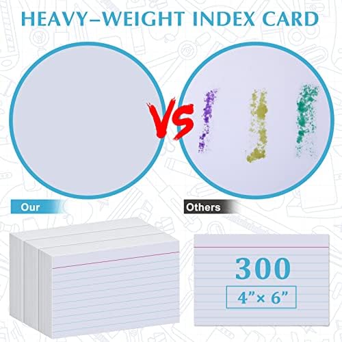 Индекс -држач за картички со делители и владеечки индексни картички, вклучуваат 30 индекс картички делители 300 управувани индексни