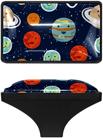 4 пакувања Копчиња за кабинети Симпатични планети печати правоаголник фиока рачка за гардероба гардероба за влечење рачки за