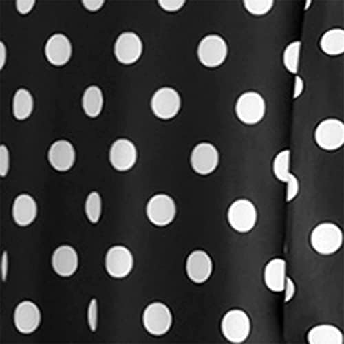 НОКМОПО Коктел Фустан Со Долги Ракави За Жени Модни Жени Печатење Висока Јака Долг Ракав Големо Полите Здолниште Секојдневен