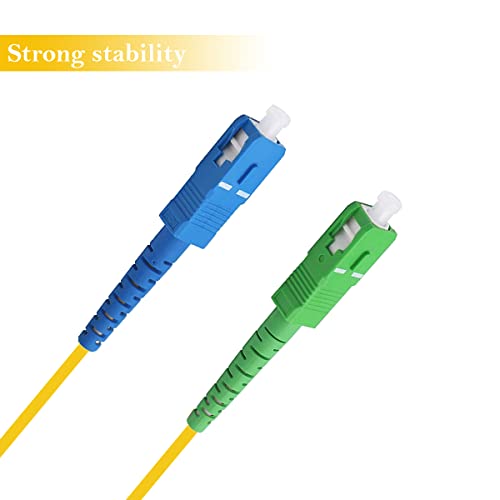 Кабел за влакна Eardion, 15M SC/UPC -SC/APC Jumper SingleMode Simplex - SC до SC SM Fiber Optic Patch Cable - Оптички кабел