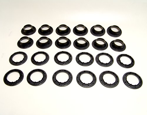 Громити, 8 црна оксид обложена месинг, тешка валана раб, 1 3/32 инчен дупка, сет од 12 парчиња