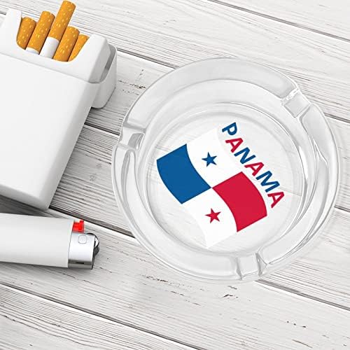 Знамето на стаклото на панама стакло за цигари за ветерници за отпадоци може да печати фенси фиоки за пепел за домашна канцеларија