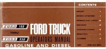 1967 Форд Ф-100 до Ф-350 Сопственици на камиони Упатство за упатства за референтен оператор за референтни оператори ги спојува