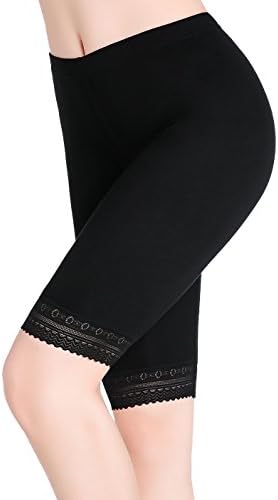 Женски под панталони со здолништа меки хеланки на чипка за чипка на коленото за жени