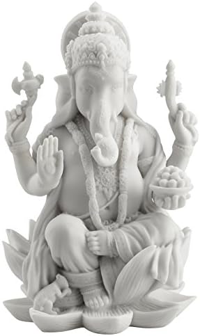 JFSM Inc Ретки Ганеш Хиндуски слонови Бог на статуа на успех, 7 1/4-инчи