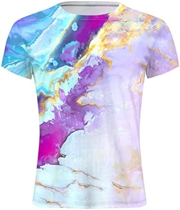 2023 година Нови мажи моден пролет лето лето -лесен кратки ракави на вратот печатени маици врвни блузи со долги ракави компресија