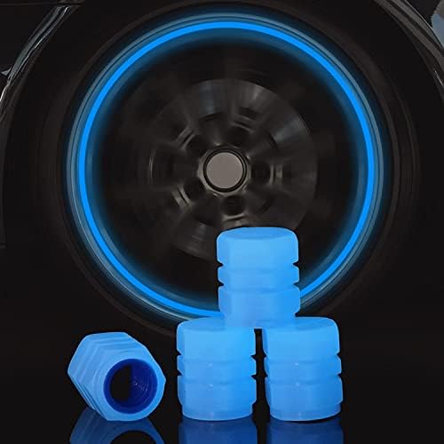 Капчиња за матични вентили во гуми, капаци на капакот на воздушната капаче од гума во гума, универзални капаци на вентилот за гуми, кои светкаат во темница за автомо