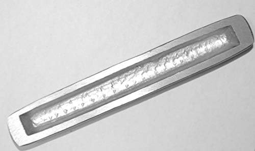 Judaica mezuzah case алуминиум емајл сребрен сјај 10 см
