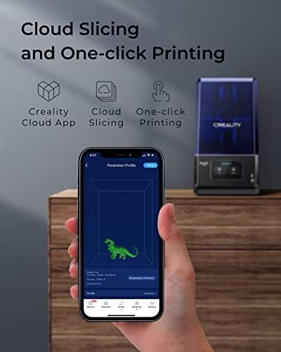 Официјален 3Д печатач на смола за крцкање, 3Д печатачи Halot-One Plus со 7,9 инчи 4K моно ЛЦД и ултра-висока точност за печатење,