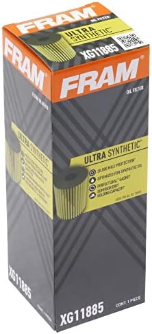 Fram Ultra Synthetic Automotive Filter Filter Oil, дизајниран за промени во синтетичко масло што трае до 20 килограми милји,