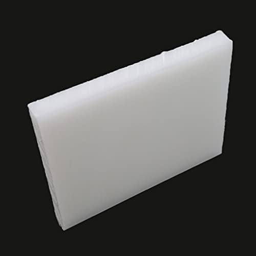 1 парчиња бела табла за сечење гума од гума за центри, кожни занаетчиски алатки за сечење пластична подлога за подлога за печат