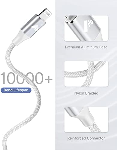 USB C до молња кабел 3ft 2pack, испорака на електрична енергија USB C iPhone Cables MFI Сертифициран плетенка од типот C iPhone
