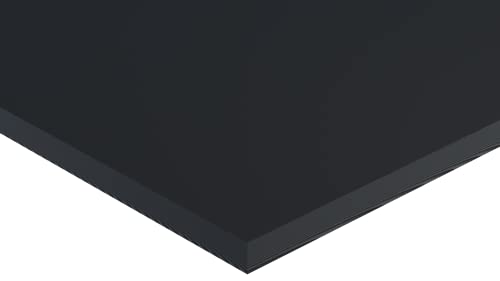Екструдиран ацетален кополимер лист, црн, дебел 12 x 24 x 2-1/2