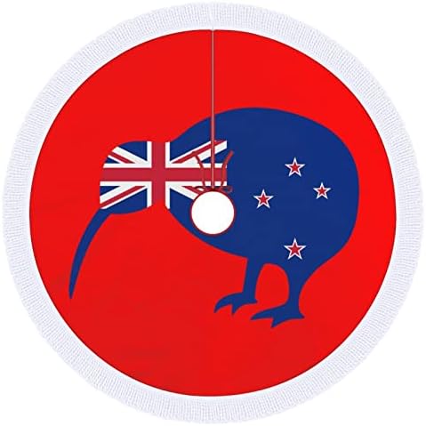 Нов Зеланд Киви Птица Елка Здолниште Со Ресни Божиќ Одмор Кат Декорација Печатење