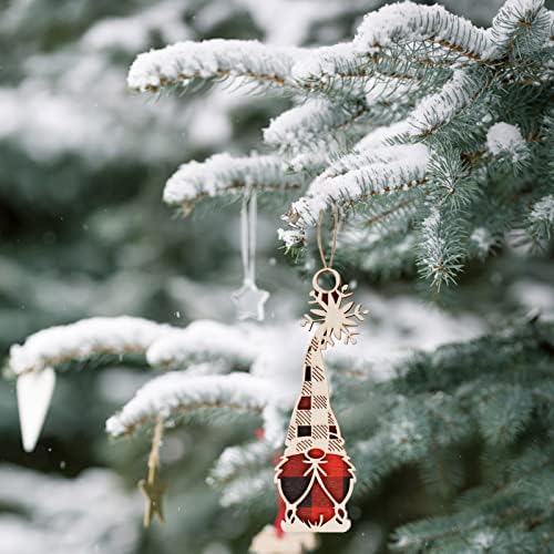 Божиќни украси поставени за украси за виси дрвја што висат украси со жици насликани витани стакло прозорец виси