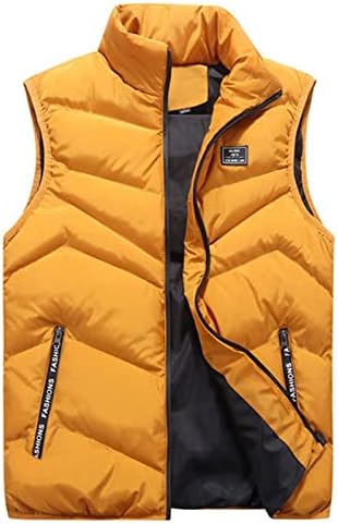 Uofoco mens puffer елек топла на отворено преголема јакна за зимско пешачење патувања трчање