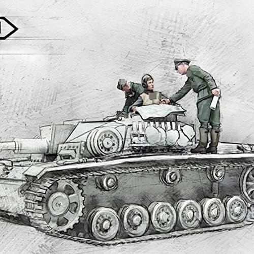 Гермајл 1/35 Втората светска војна германски резервоар СОСТОЈБА Слика / Неисправен и необоен војник Минијатурен комплет / HC-562