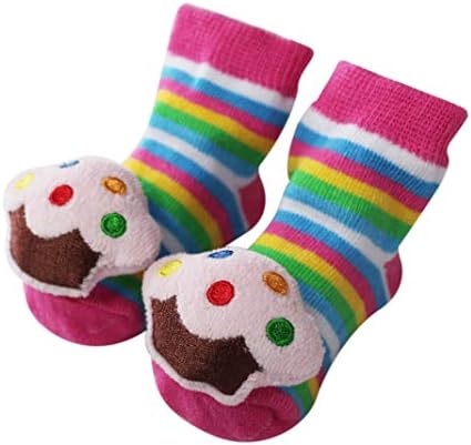 Куклена бебе девојче шкафови чорапи, памучни чизми, поставени подароци за 0-6 месеци