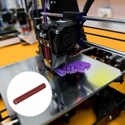 Uxcell 3D печатач умираат пролет, 2 парчиња 10мм ОД 70мм долги спирално печатење средно оптоварување со компресија за компресија,
