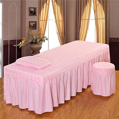 Ｋｌｋｃｍｓ 3x Стандардна маса за масажа, здолниште за маса, ленен ленен лист козметички кревети