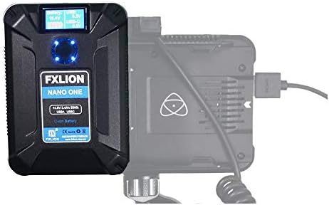 FXLION 50WH MINI V-MOUNT/V-Lock Батерија со D-Tap & LS-800C RGB рачно LED видео светло стапче стапче