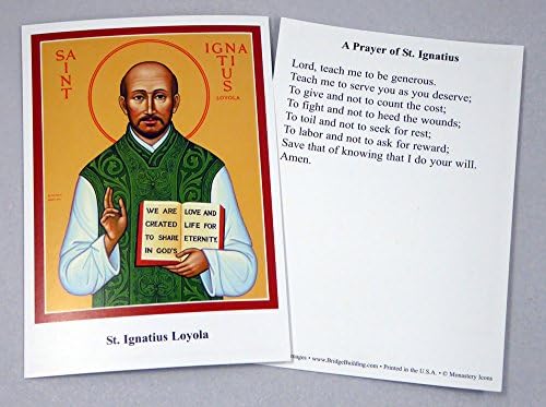 Молитви картички Свети Игнатиј Лојола - сет од 100