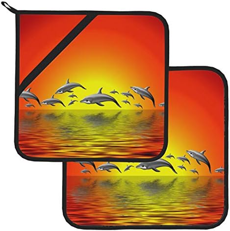 Скокачи на делфини држачи за тенџере за кујнски отпорни на топлина отпорни на топлина, отпорни на топлина, држачи за тенџере