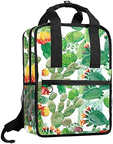 Tbouobt патувачки ранец лесен лаптоп лесен ранец за жени мажи, цвет од кактус