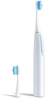 DNG Професионална електрична звучна четка за четки за заби, за полнење на ултра белење на заби, четка за заби со 2 дупки за замена на четки за четки за возрасни и деца з