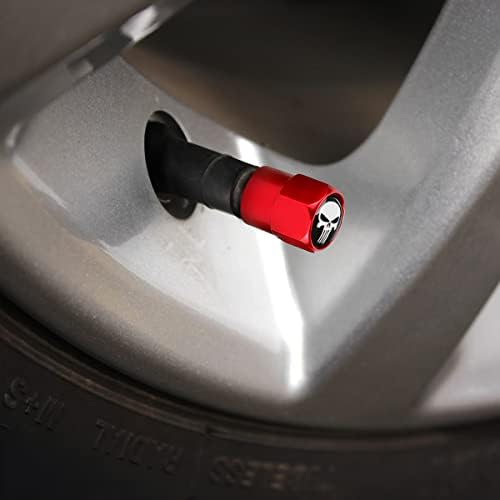 Копчиња за матични капаци на гуми за череп автомобили, со тркало од 8 парчиња херметички капаци на прашина, капачиња за притисок