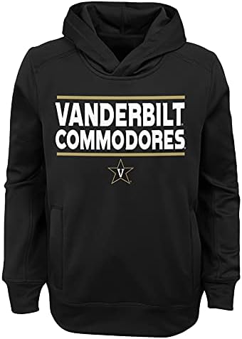 OuterStuff NCAA млади момчиња 8-20 Vanderbilt Commodores Rep Your Team Performance Hoodie, Small