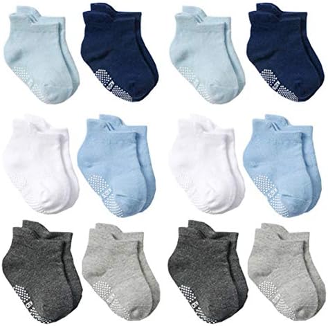 Топтим бебиња чорапи кои не се лизгаат глуждови чорапи за девојчиња и деца за момчиња за новороденчиња