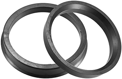 Acropix 57.1mm до 66,6 mm Универзален центар за центрични прстени со црна боја - пакет од 2